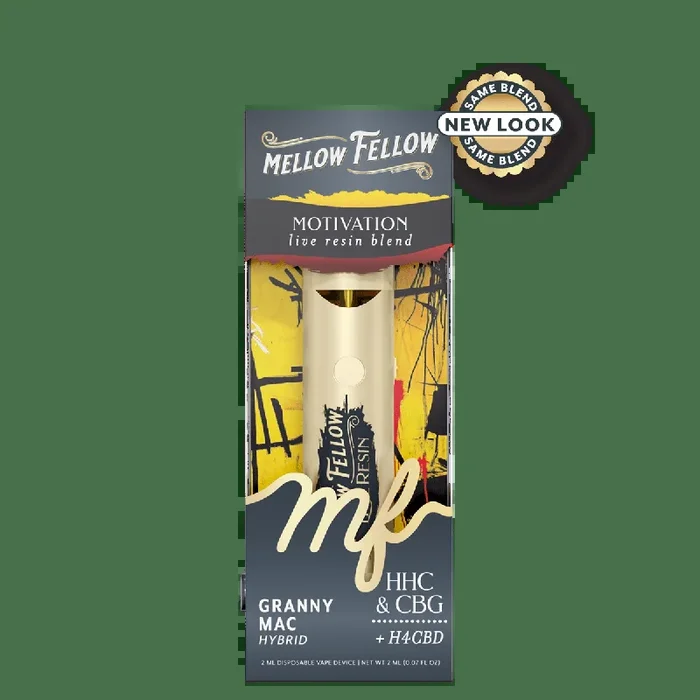 Motivation Blend 2ml Live Resin Disposable Vape – Granny Mac (Hybrid)