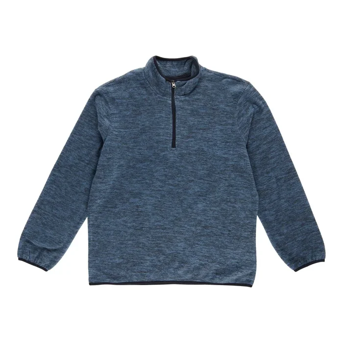 Mountain Ridge Men’s Micropolar Mock-Neck Half Zip Sweatshirt