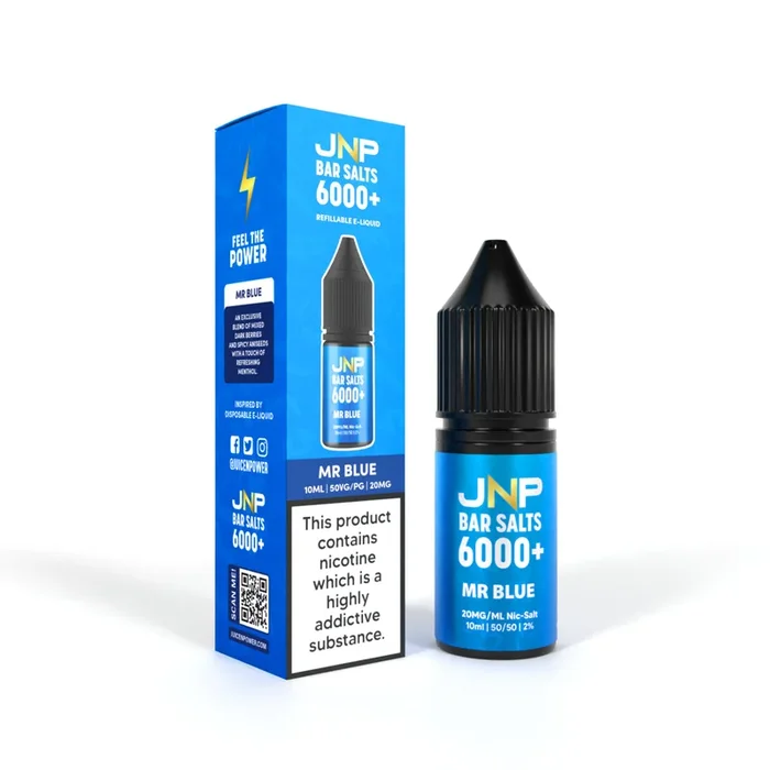 Mr Blue Nic Salt By JNP Bar Salt 6000