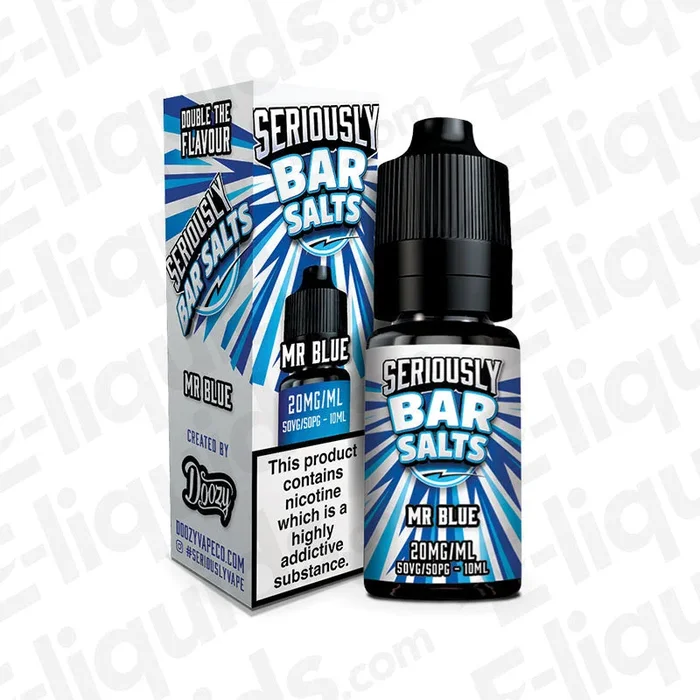 Mr Blue Nic Salt Vape Juice by Seriously Bar Salts
