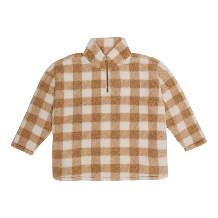 mySTYLE Women’s Plus 1/4 Zip Sherpa Sweater