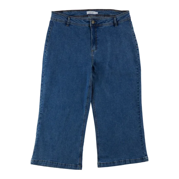 mySTYLE Women’s Plus Quest Fashion Crop Denim Pants