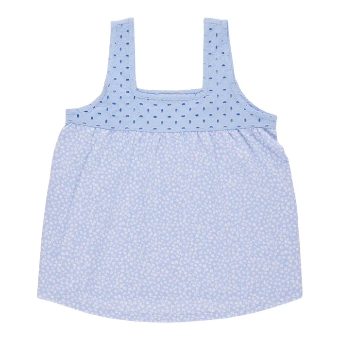 mySTYLE Women’s Squareneck Eyelet Tank Top