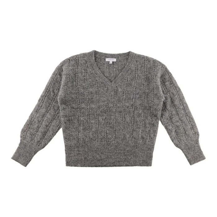 mySTYLE Women’s V-Neck Cable Sweater