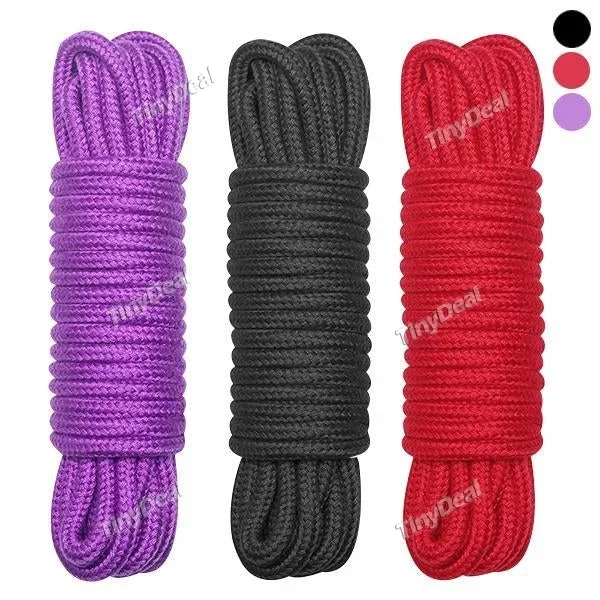 Naughty Sexy 32 Feet Multicolor Cotton Soft Twisted Rope for Couple Adults BDSM Play Games