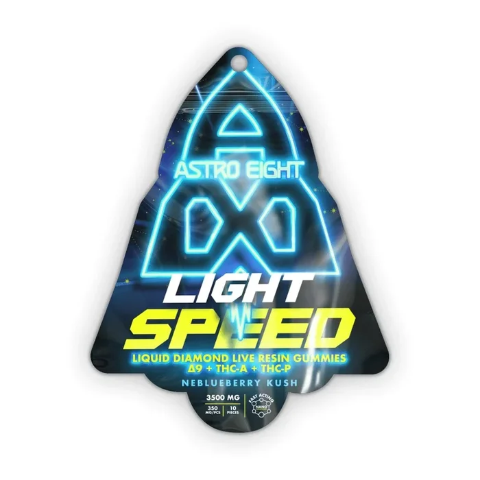 Neblueberry Kush – Astro Eight LightSpeed Nano Gummies 3500MG