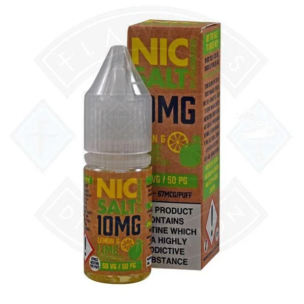Nic Salt – Lemon & Lime 10mg 10ml By Flawless