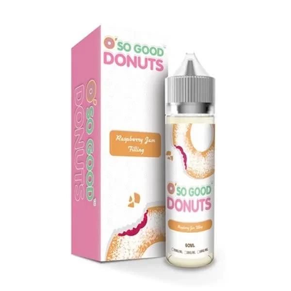 O’ So Good Donut Raspberry Jam Filling Max VG E-Liquid 50ml Short fill