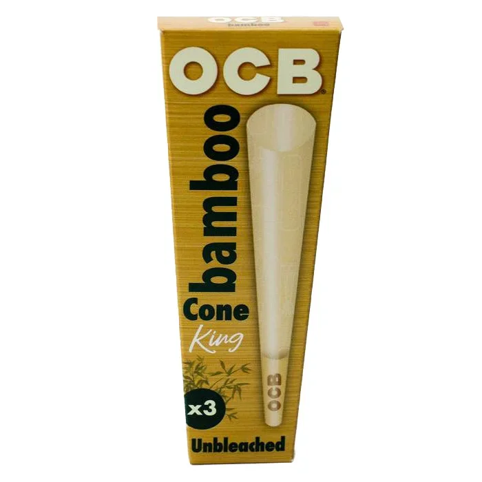 OCB Bamboo King Size Cones 3Ct