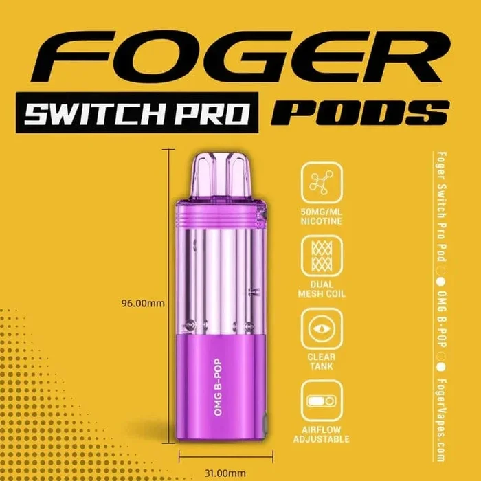 OMG B-Pop – Foger Switch Pro 30K Disposable Pod