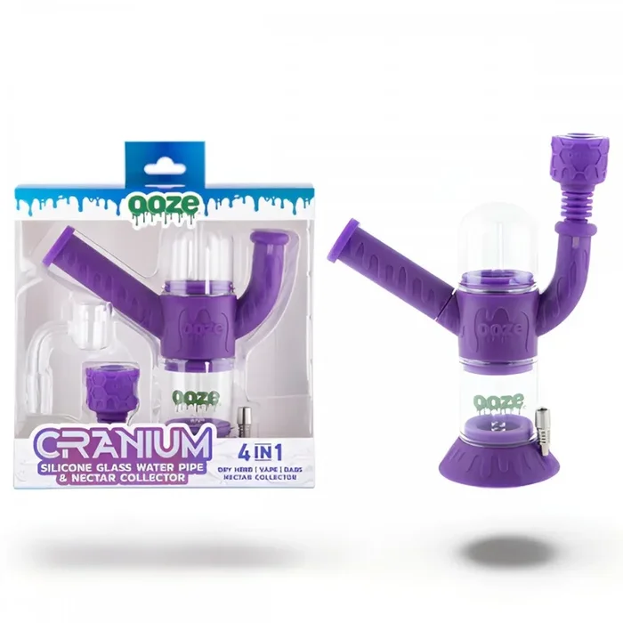 Ooze – Cranium Silicone Glass Water Pipe & Nectar Collector