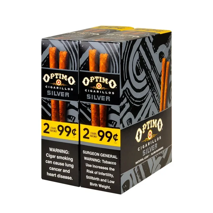 Optimo 2 for 99¢ Cigarillos 30 Pouches of 2 Silver