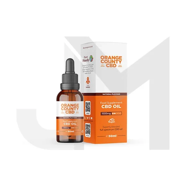 Orange County CBD 1000mg 30ml MCT Oil – Organic Coconut Oil