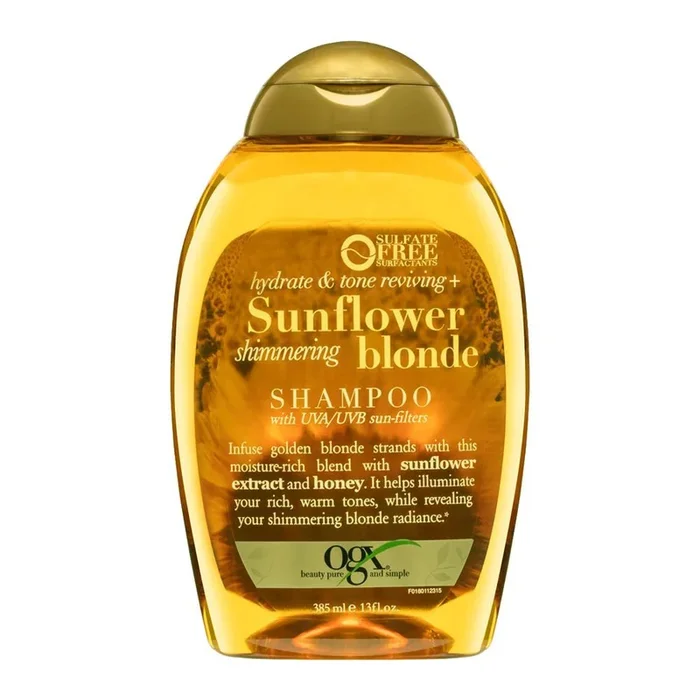 Organix Ogx Sunflower Shimmering Blonde Shampoo 385ml