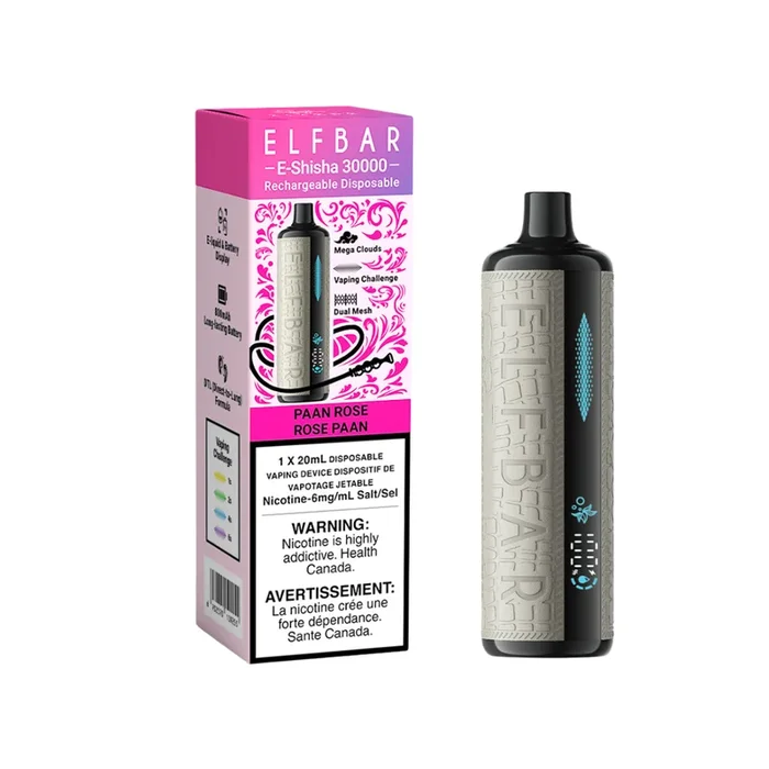 Paan Rose by Elfbar E-Shisha (30k Puff) 20mL – Disposable Vape [ON]