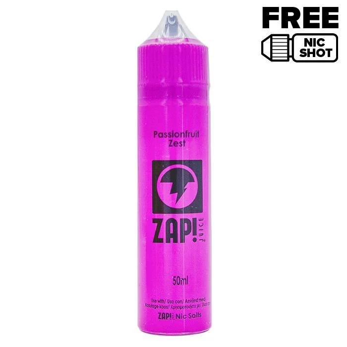 Passionfruit Zest 50ml Shortfill E-Liquid by Zap!