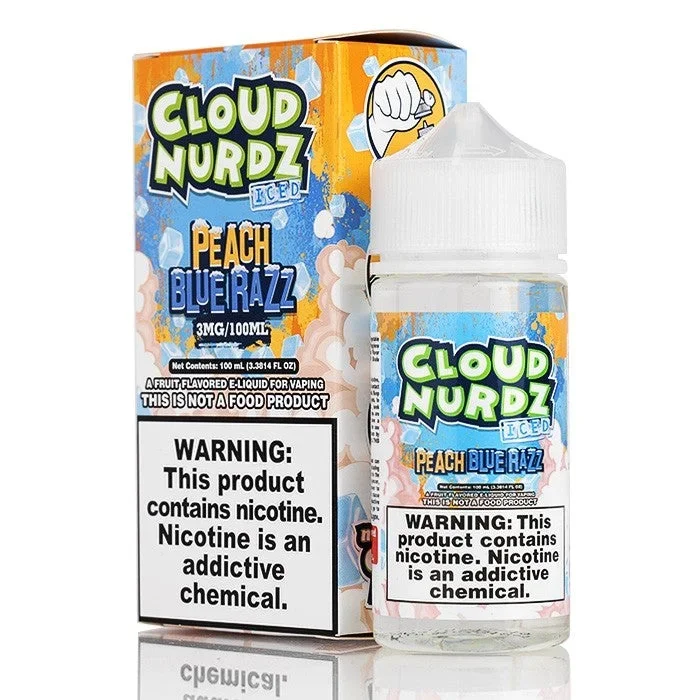 Peach Blue Razz ICED by Cloud Nurdz E-Liquid – 100mL