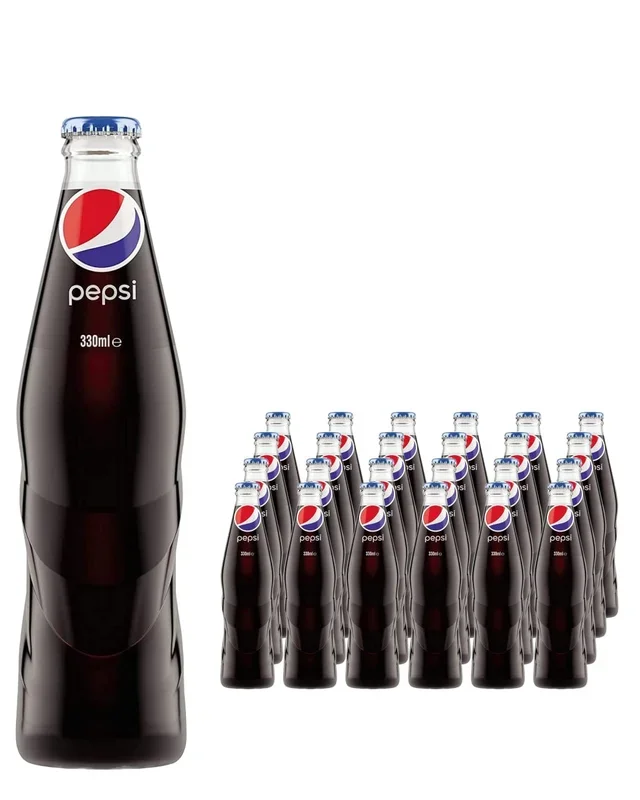 Pepsi Original Soft Drink Glass Bottle Multipack, 24 x 330 ml