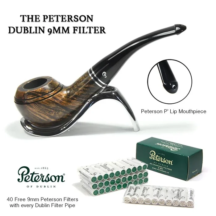 Peterson of Dublin Dublin Briar Smoking Pipe – Shape No.999 – 9mm