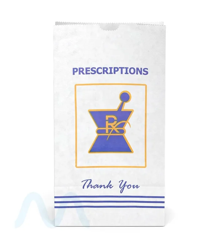Pharmacy Prescription Bags | X Large – Kraft – 1000 Count