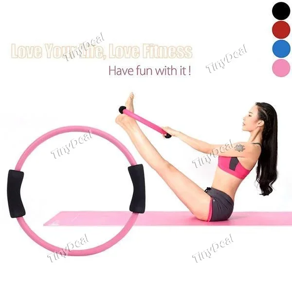 Pilates Ring Toning Fitness Magic Circle Flexibility Exercise Circle for Fitness Training Workout 15.7”