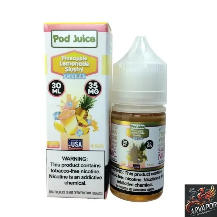 Pineapple Lemonade Slushy Freeze – POD Juice 30mL Synthetic Nic Salt E-Liquid