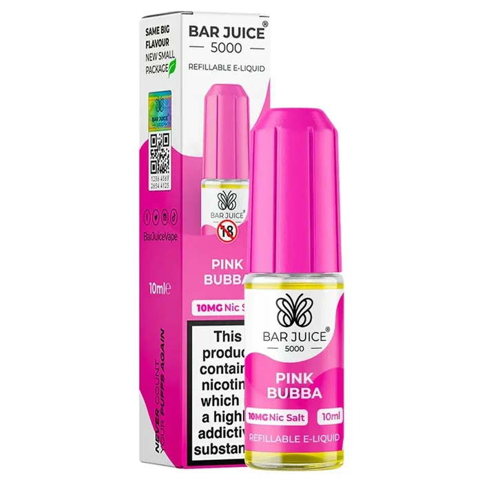 Pink Bubba 10ml Nic Salt E-liquid By Bar Juice 5000