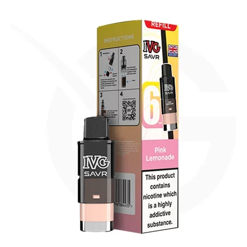 Pink Lemonade Prefilled Pods by IVG SAVR + Refill Containers