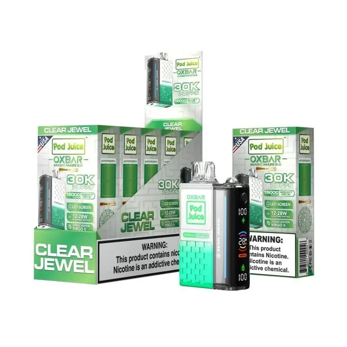 POD JUICE OXBAR MAGIC MAZE 2.0 30000PF CLEAR JEWEL-ZODIAC VIRGO II