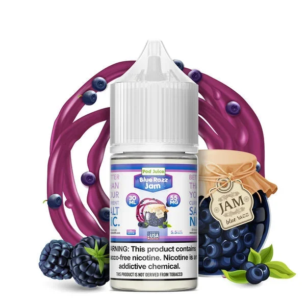 Pod Juice TFN Salt Nic – Blue Razz Jam | 30ml