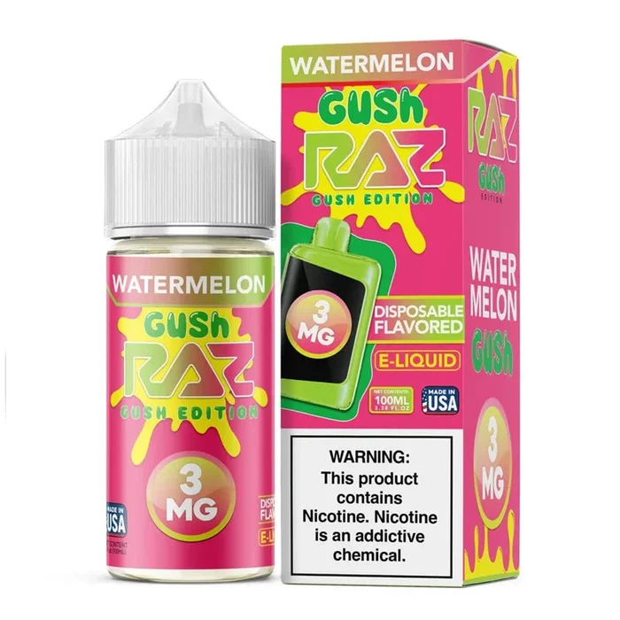 Pod Juice X RAZ – Watermelon Gush – 100ML E-Liquid