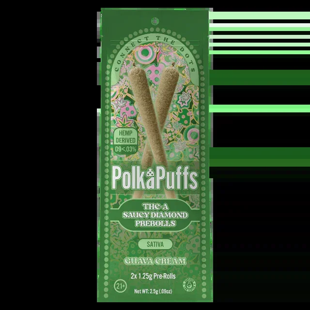 Polka Puffs – THCA – Saucy Diamond – Pre Rolls