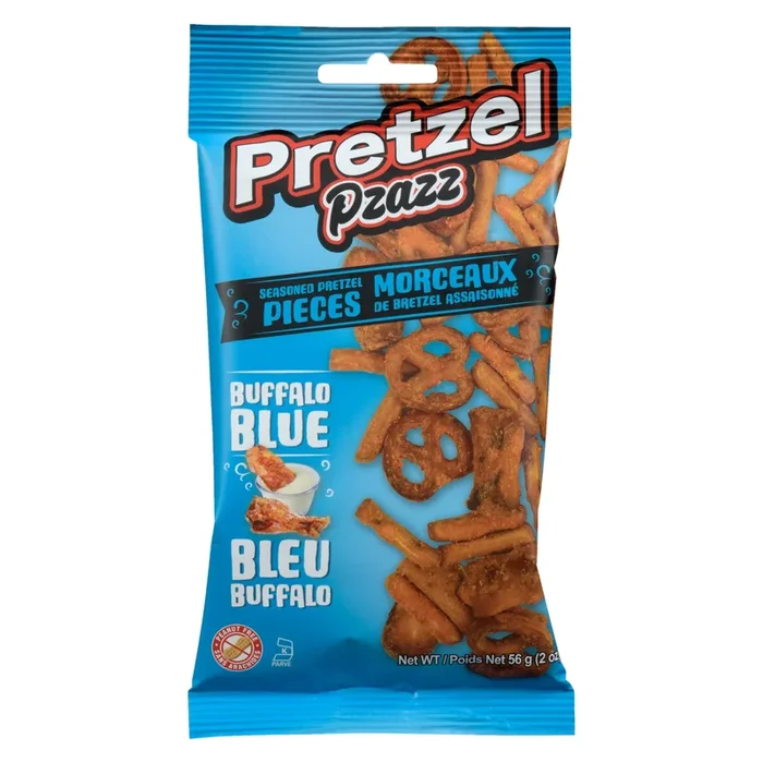 Pretzel Pzazz Buffalo Blue Pretzel Pieces, 56-g