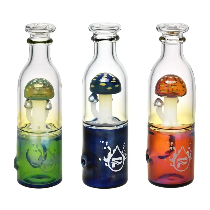 Pulsar Fungi Trio in Bottle Hand Pipe | 5.5 “