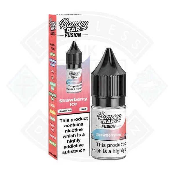 Ramsey Bar Fusion V2 Strawberry Ice Nic Salt 10ml