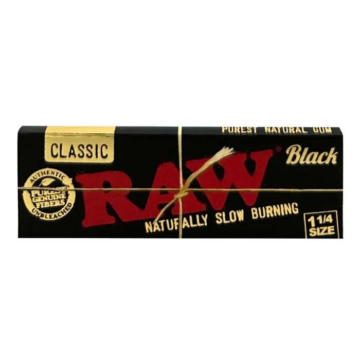 RAW Black 1 1/4 Rolling Paper