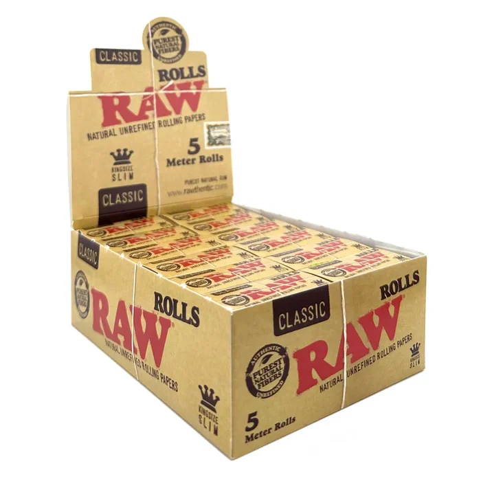 RAW Classic King Size Slim Rolls (5 Meter)