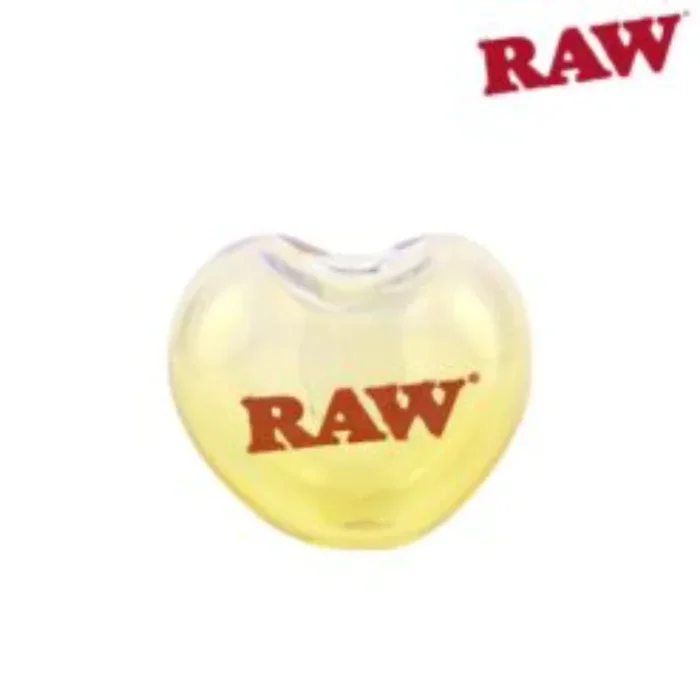 RAW GLASS HEART CONE HOLDER