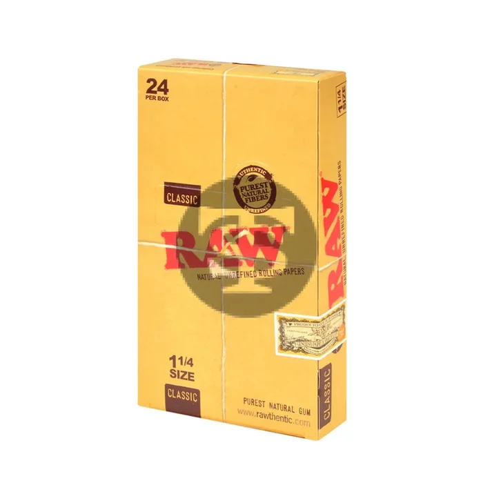 RAW Papers Classic 1 1/4 Pack of 24