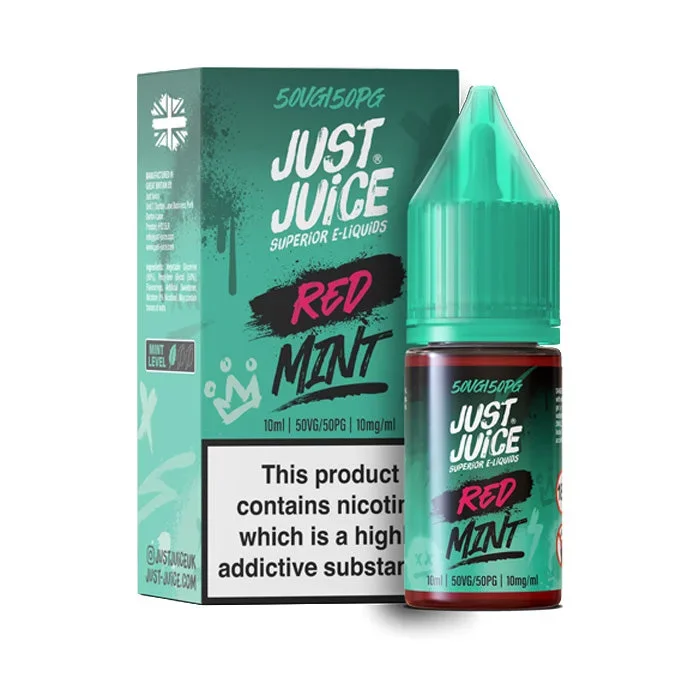 Red Mint Nic Salt E-Liquid by Just Juice