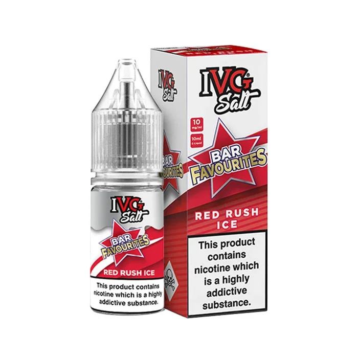 Red Rush Ice 10ml Nic Salt E-Liquid by IVG Bar Favourites