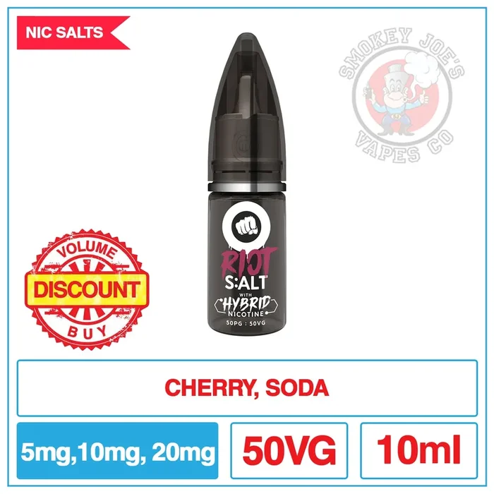 Riot Squad Salts – Cherry Fizzle Flavor