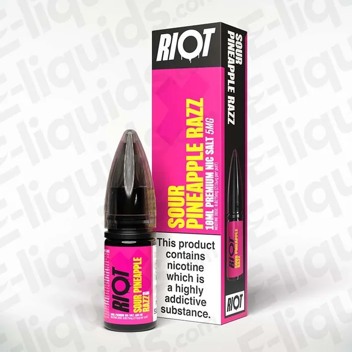 Riot X Sour Pineapple Razz Nic Salt Vape Liquid