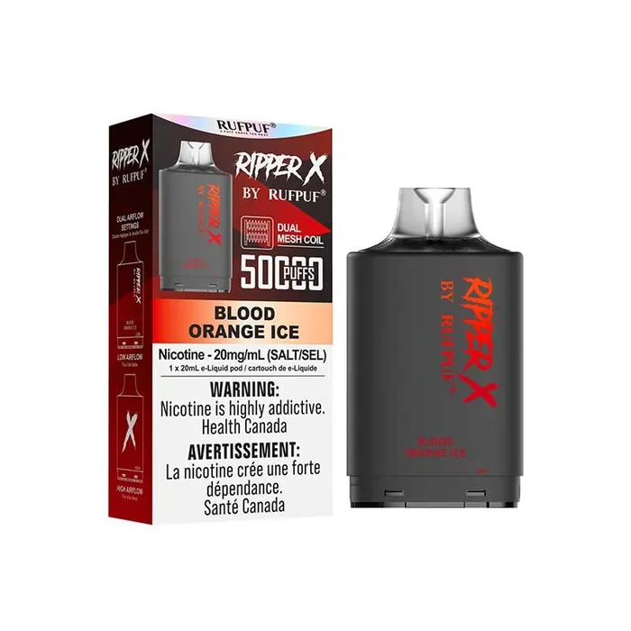 Ripper X Pod by Rufpuf 50K – Blood Orange Ice (ON)