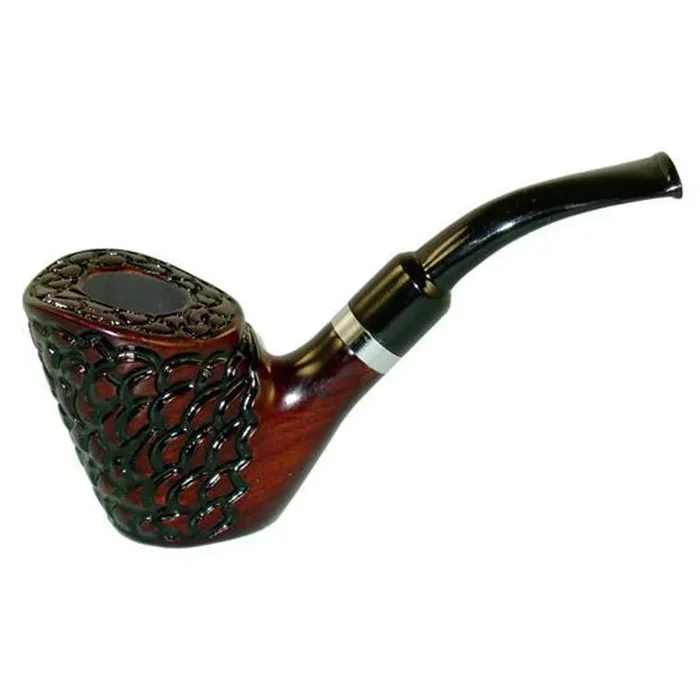 Shire Pipes – Standing Carved – Cherry Wood – Tobacco Pipe – 5.5 “