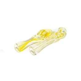 Silver Fumed Spiral Chillum by Import