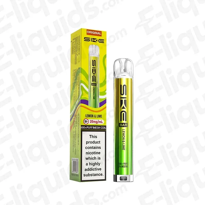 SKE Bar 600 Lemon Lime Prefilled Pod Kit