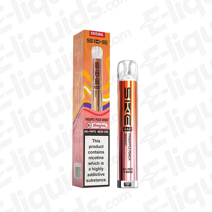SKE Bar 600 Pineapple Peach Mango Prefilled Pod System Kit
