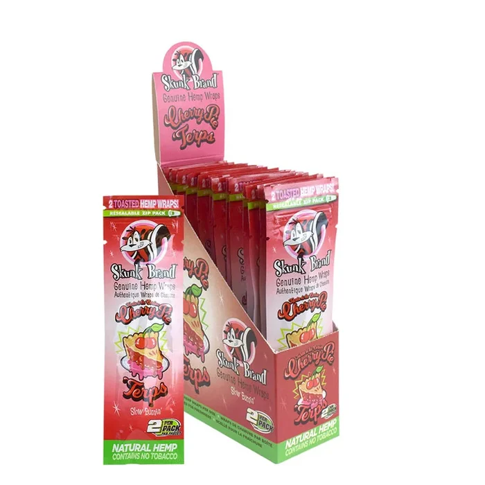 Skunk Terp Enhanced Hemp Wraps – Cherry Pie