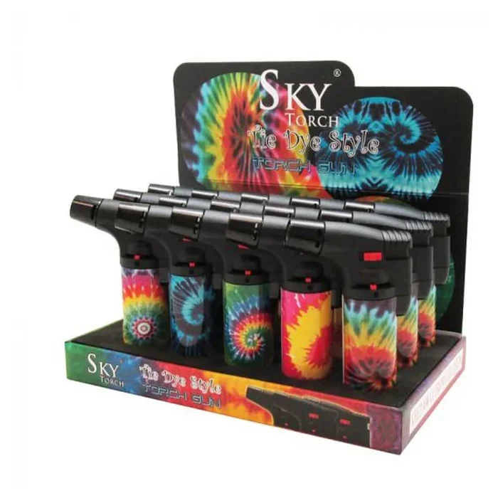 Sky Torch – 4″ Tie Dye Torch Lighter SK101TD (Pack of 15)